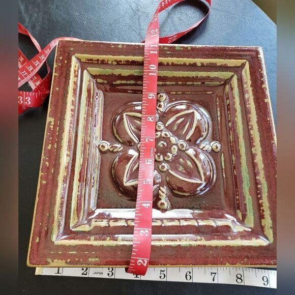 Vtg Heavy Glazed Wall Hanging - Picture 6 of 7